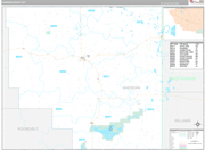 Sheridan Wall Map Premium Style