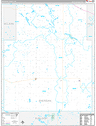 Sheridan Wall Map Premium Style