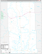 Sheridan Wall Map Premium Style