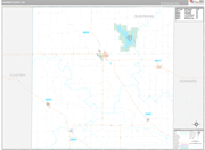 Sherman Wall Map Premium Style