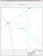 Sherman Wall Map Premium Style