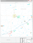 Shiawassee Wall Map Premium Style