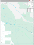 Shoshone Wall Map Premium Style