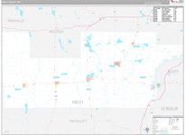 Sibley Wall Map Premium Style