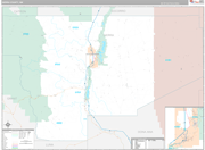 Sierra Wall Map Premium Style