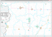 Sioux Wall Map Premium Style
