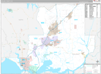 Solano Wall Map Premium Style