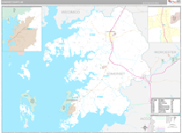 Somerset Wall Map Premium Style