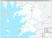 Somerset Wall Map Premium Style