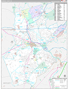 Somerset Wall Map Premium Style
