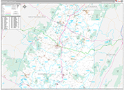 Somerset Wall Map Premium Style