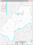 Spencer Wall Map Premium Style