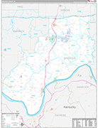 Spencer Wall Map Premium Style