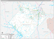 Spotsylvania Wall Map Premium Style