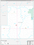 Stafford Wall Map Premium Style