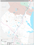 Stafford Wall Map Premium Style