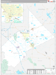 Stanislaus Wall Map Premium Style