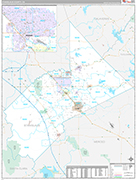 Stanislaus Wall Map Premium Style