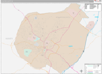 Staunton Wall Map Premium Style