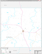 Stonewall Wall Map Premium Style