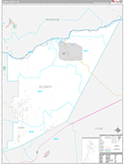 Storey Wall Map Premium Style