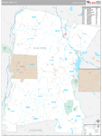 Sullivan County Wall Map Premium Style