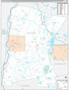 Sullivan Wall Map Premium Style