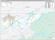 Sullivan Wall Map Premium Style