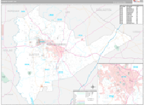 Sumter Wall Map Premium Style