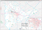 Sumter Wall Map Premium Style