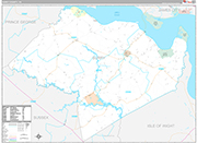 Surry Wall Map Premium Style