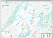 Sussex Wall Map Premium Style
