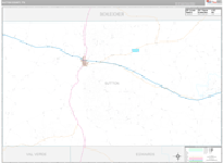 Sutton Wall Map Premium Style