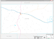 Sutton Wall Map Premium Style
