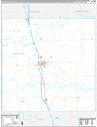 Swisher Wall Map Premium Style