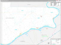 Switzerland Wall Map Premium Style