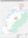 Talladega Wall Map Premium Style