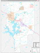 Tallapoosa Wall Map Premium Style