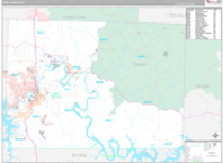 Taney Wall Map Premium Style