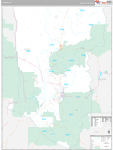 Taos Wall Map Premium Style