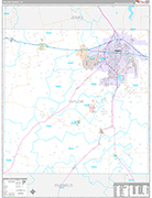 Taylor Wall Map Premium Style