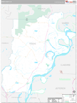 Tensas Wall Map Premium Style