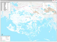 Terrebonne Wall Map Premium Style