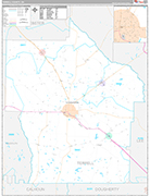 Terrell Wall Map Premium Style