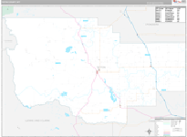 Teton Wall Map Premium Style