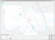 Teton Wall Map Premium Style