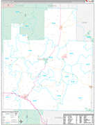 Texas Wall Map Premium Style