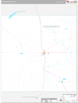 Throckmorton Wall Map Premium Style