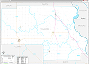 Thurston Wall Map Premium Style