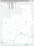 Tioga Wall Map Premium Style